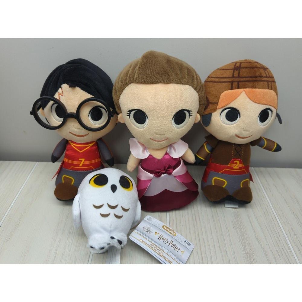 Harry Potter Funko Supercute Plush lot Ron Weasley Hermione + Hedwig lot